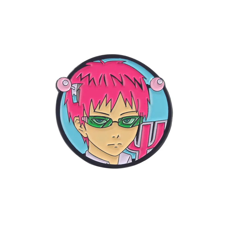 The Disastrous Life of Saiki K Brooch and Enamel Pin Cartoon Anime Figure Lapel Pin Gift