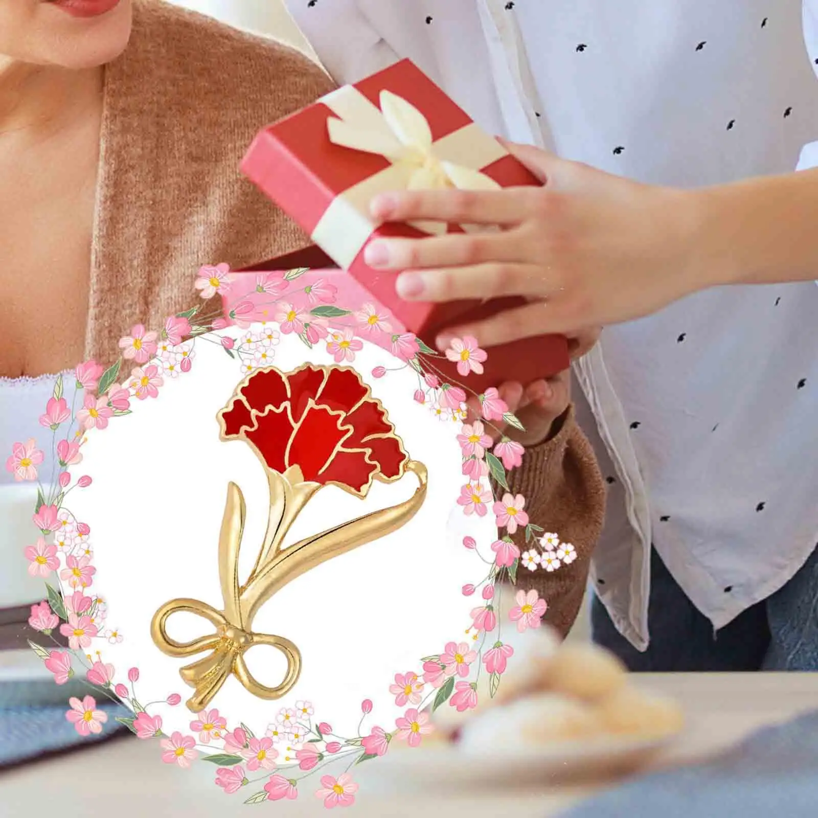 بروش القرنفل المرأة مجوهرات بروش دبوس للنساء لديكور فستان الوشاح