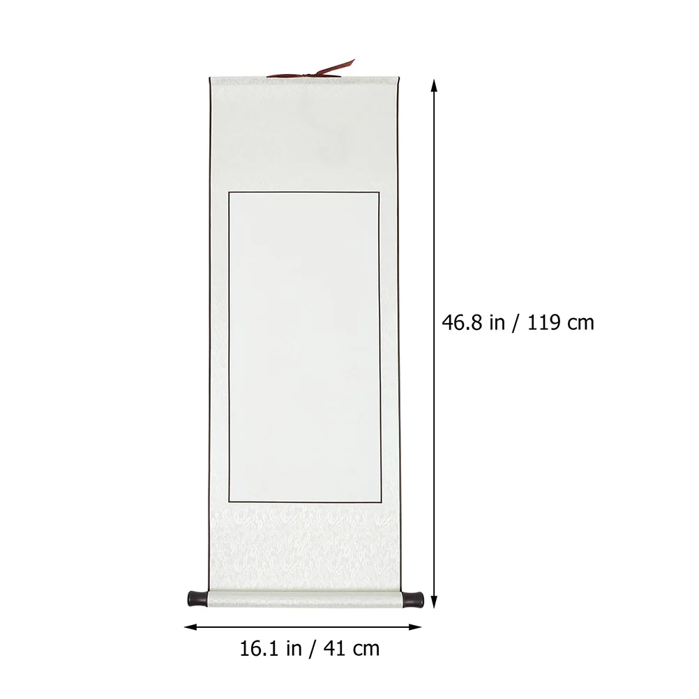 

2 Pcs Rice Paper Scroll Chinese Calligraphy Painting Drawing Hanging Practice Blank