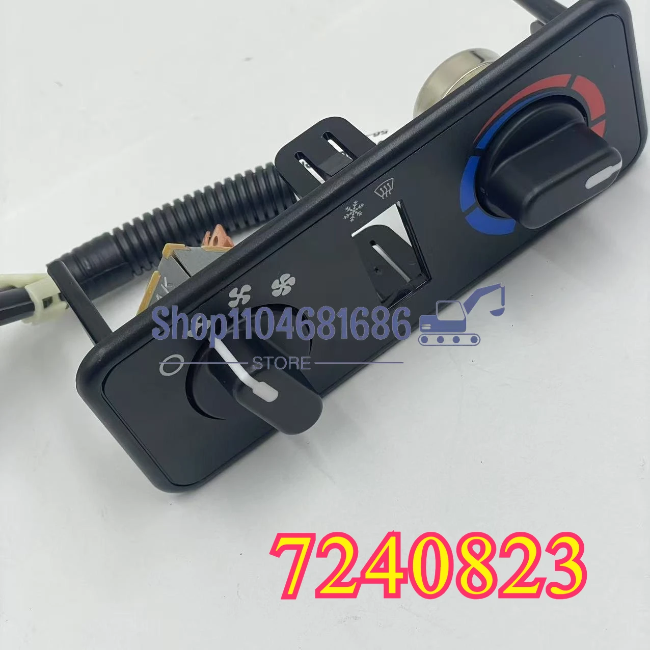 

7240823 Air Conditioning Switch for Bobcat S450 S510 S530 S550 S570 Heater Control Panel