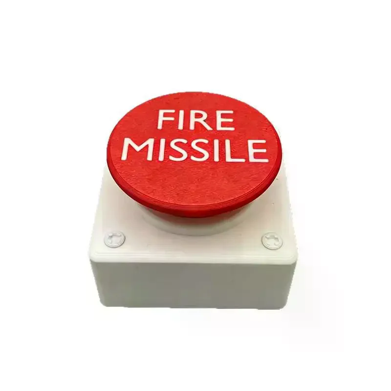 1Pcs 3D Printed Fire Missile Toilet Button Extender – Durable Plastic, No-Drill, Classic Design, Bathroom Upgrade
