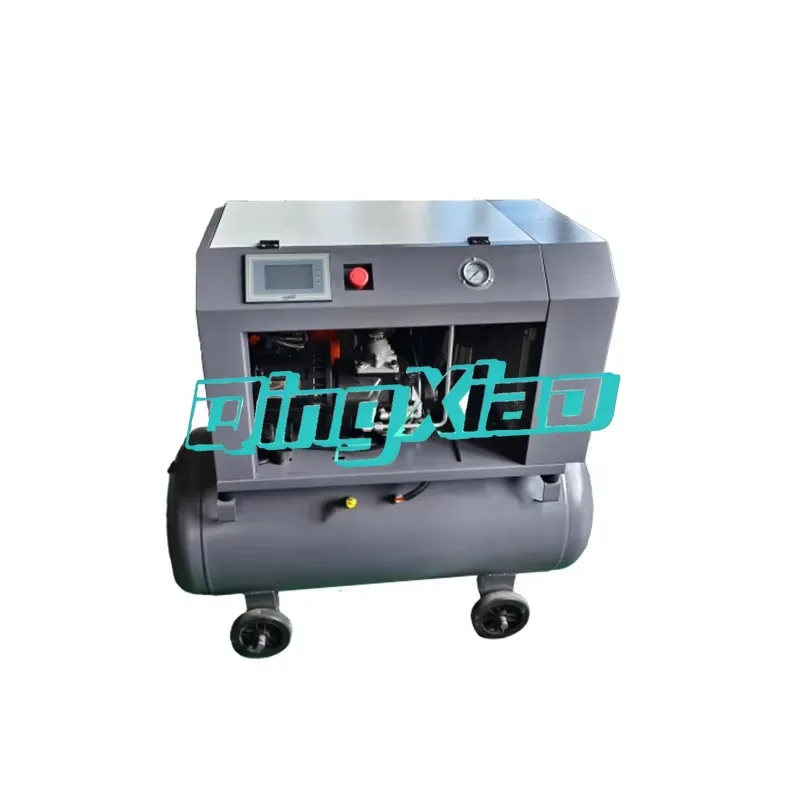 Van Type Rotary Screw Air Compressor Portable 7HP Variable Frequency Motor PLC Controll Engine High Efficiency Durable Structure