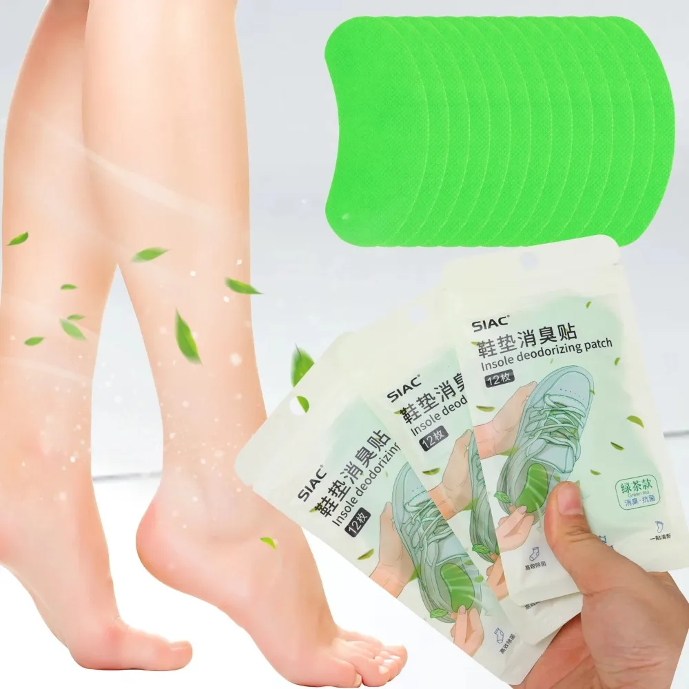 

12Pcs Lasting Freshness Shoes Deodorant Sticker Deodorizing and Sterilizing Eliminate Odor Shoes Odor Remover Deodorant Patch