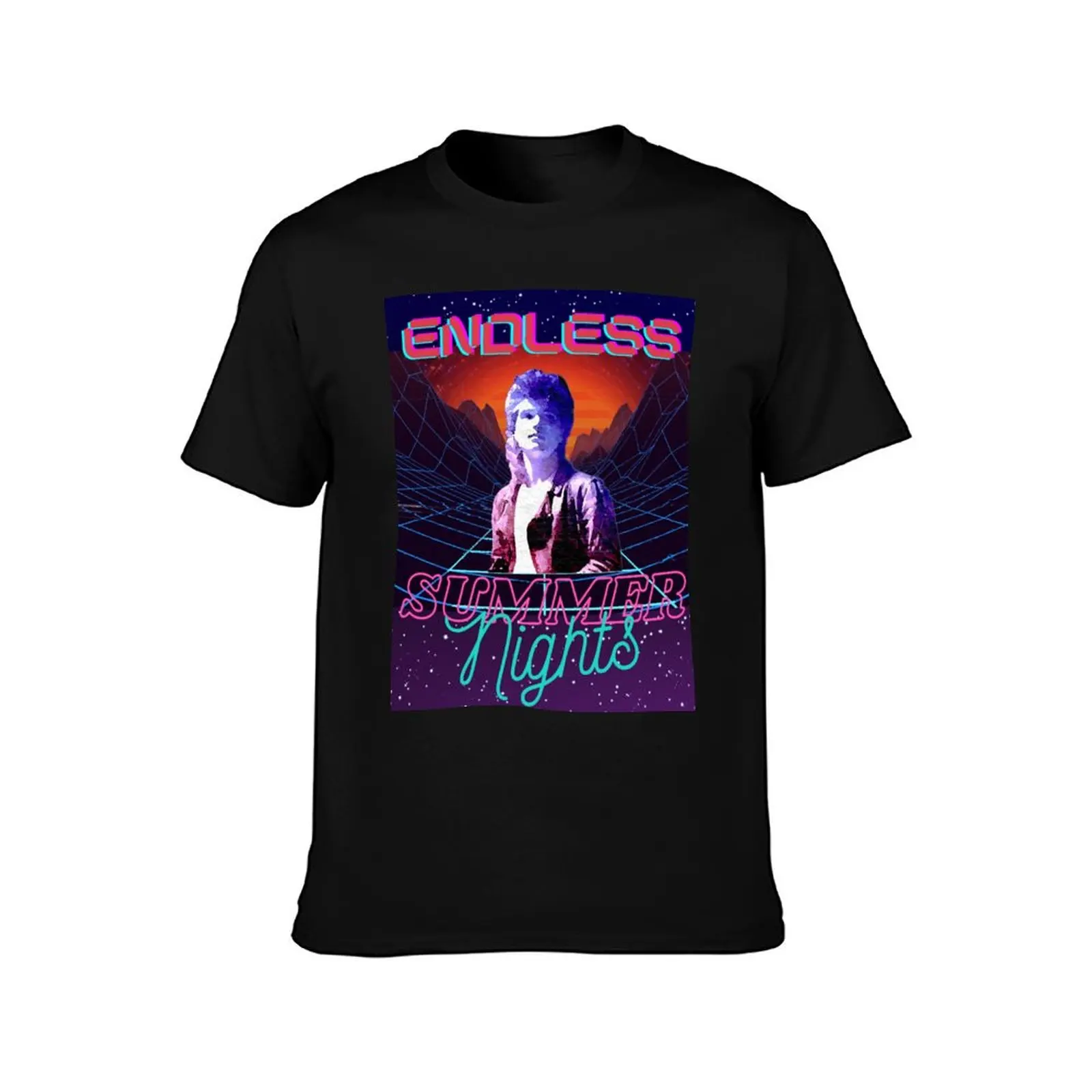 Endless Summer Nights 80s Retro T-Shirt man t shirts high quality luxury brand T-Shirt