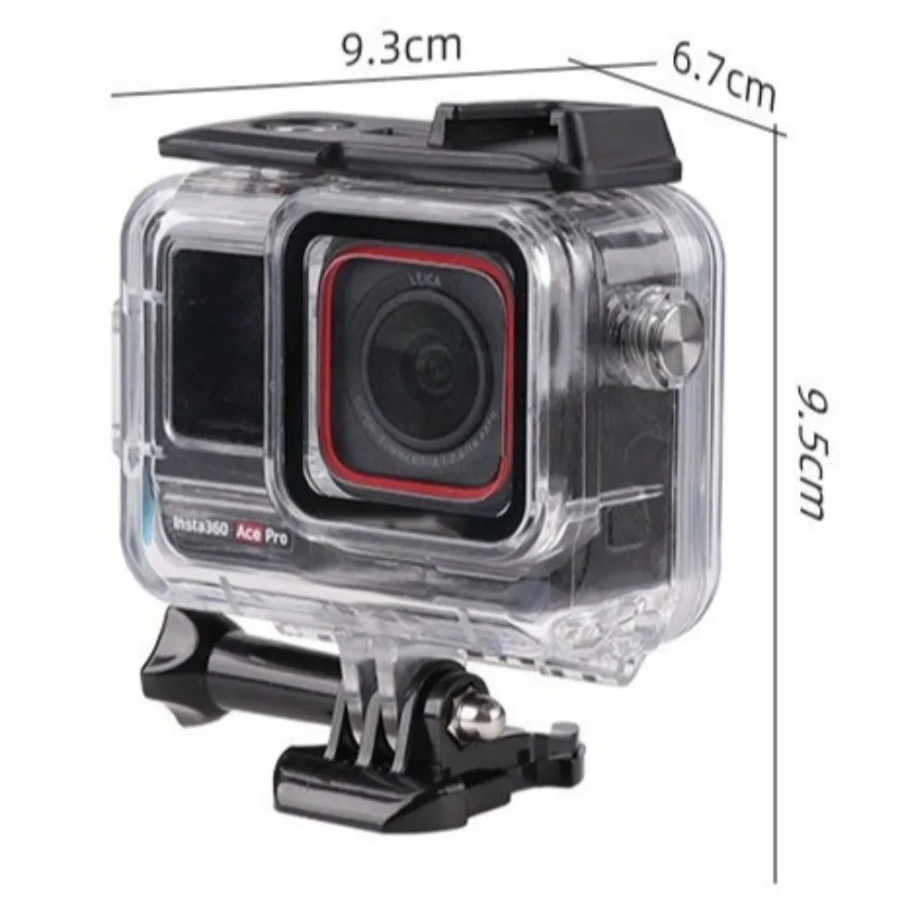 PC Sports Camera Case Clear Waterproof Diving Cover Thin Scratch Resistant Camera Protector for Insta360 Ace Pro/Pro2
