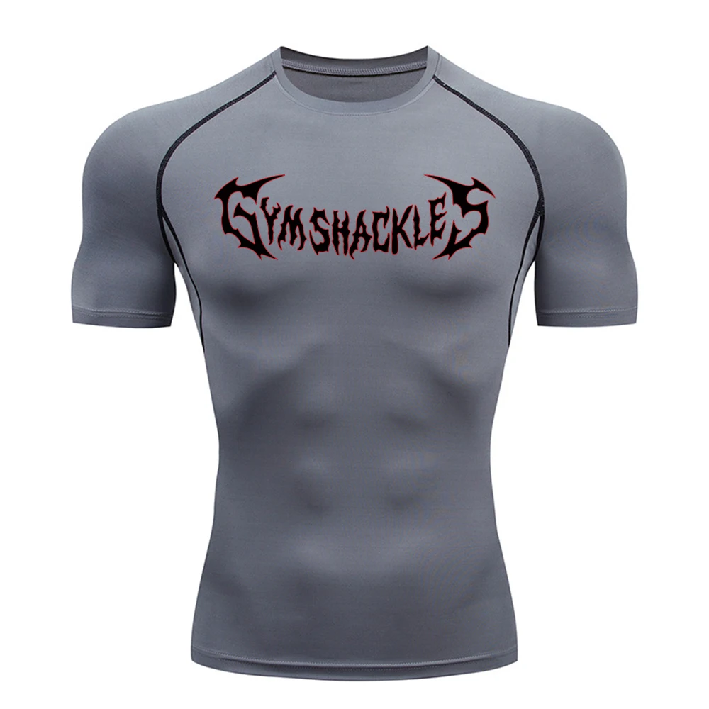 2026 Neues Kompressions-T-Shirt Schnelltrocknend Bedruckt Kurzarm Herren Sommer Geeignet für Freizeitkleidung Outdoor Fitness Training