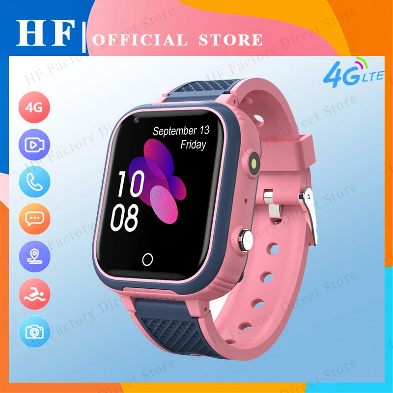 4G Kids Smartwatch 2023 New GPS Tracker Location WIFI Video Call SOS Phone Waterproof Camera Children Smart Watch Baby PK Y95