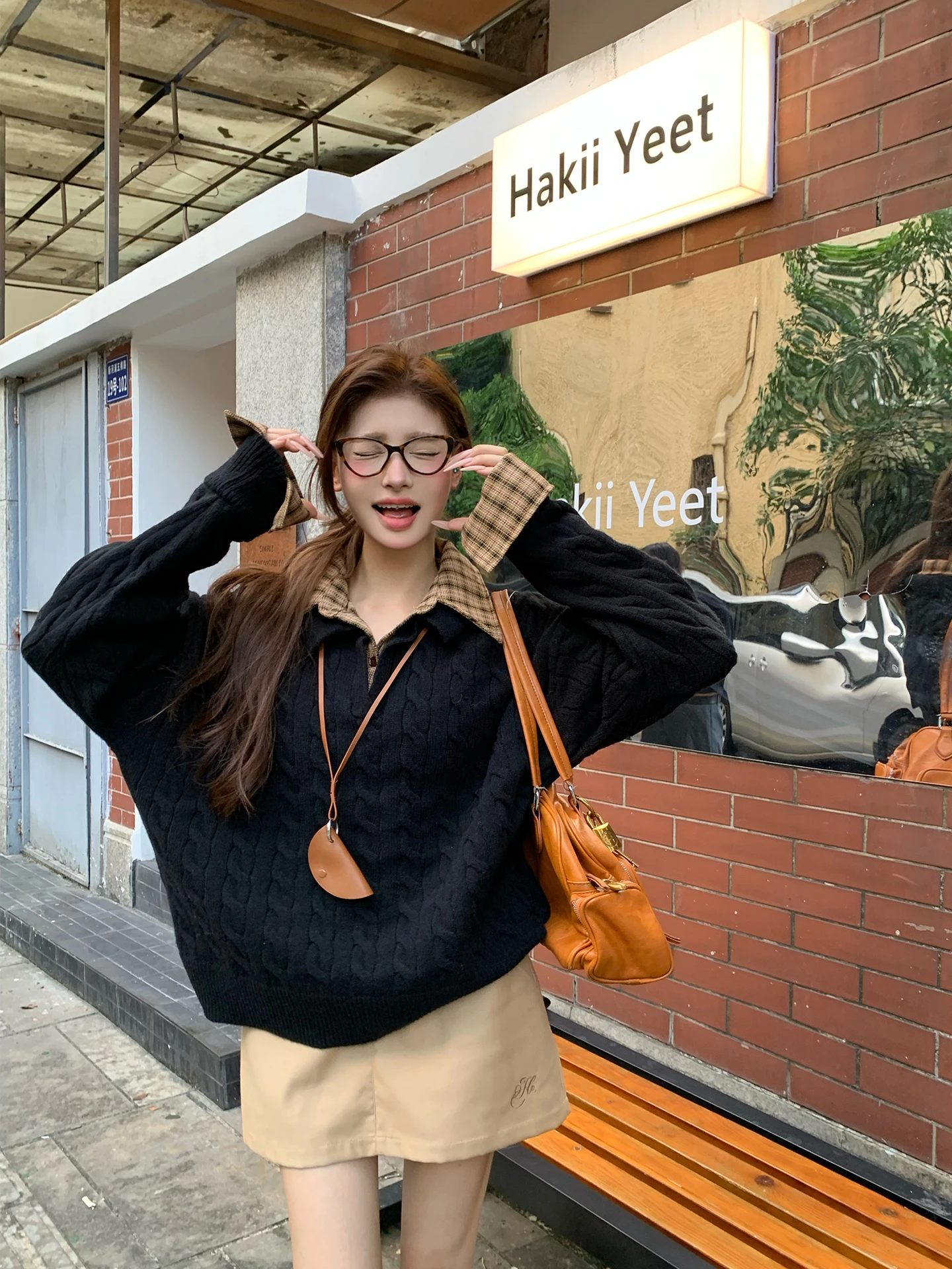 

Korean Sle Women's Knitted Sweater Seven Simp Slip Autumn Winter New Arrival Simple Commute Sle Long Sve Ne