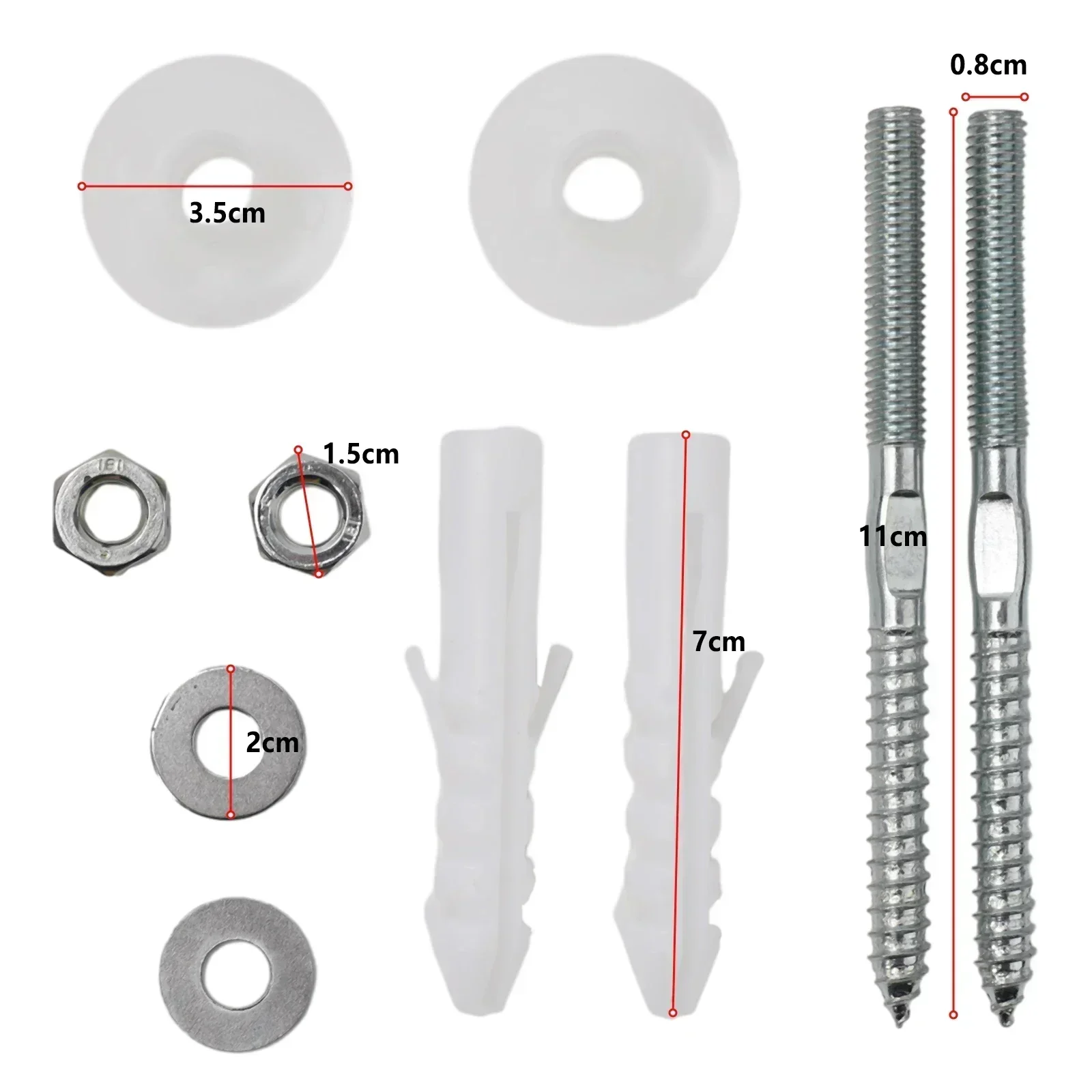 

1 Set Iron Basin Screw Accessories For Wall Mounted Washbasin Install Fixed Basin Parts Household Bathroom Strengthening Pendant