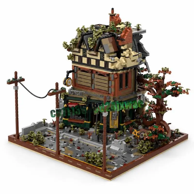 5126PCS MOC Tudor Corner Apocalypse Building Blocks Model Custom Puzzle Architecture DIY Assembly Educational Creative Toy Gift