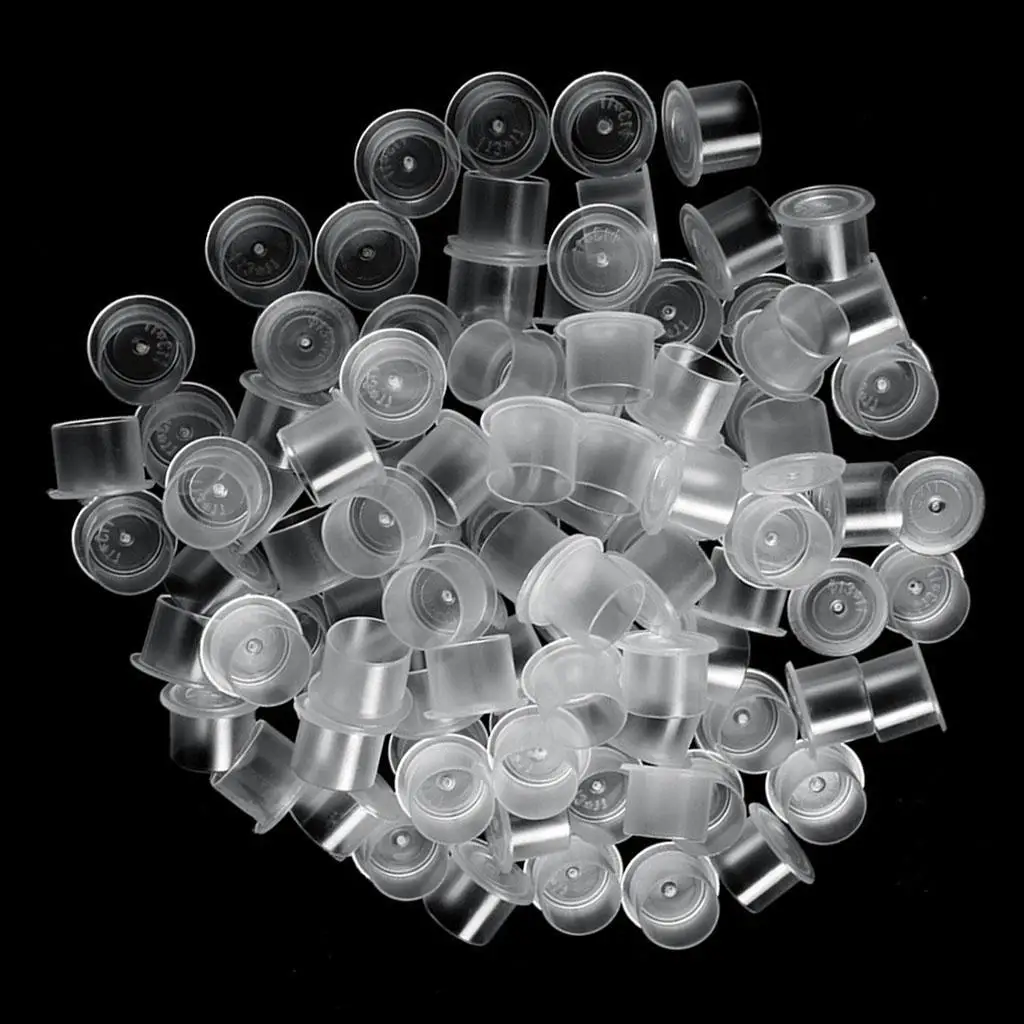 500x Professional Cup Plastic for Needle Ink Supplies