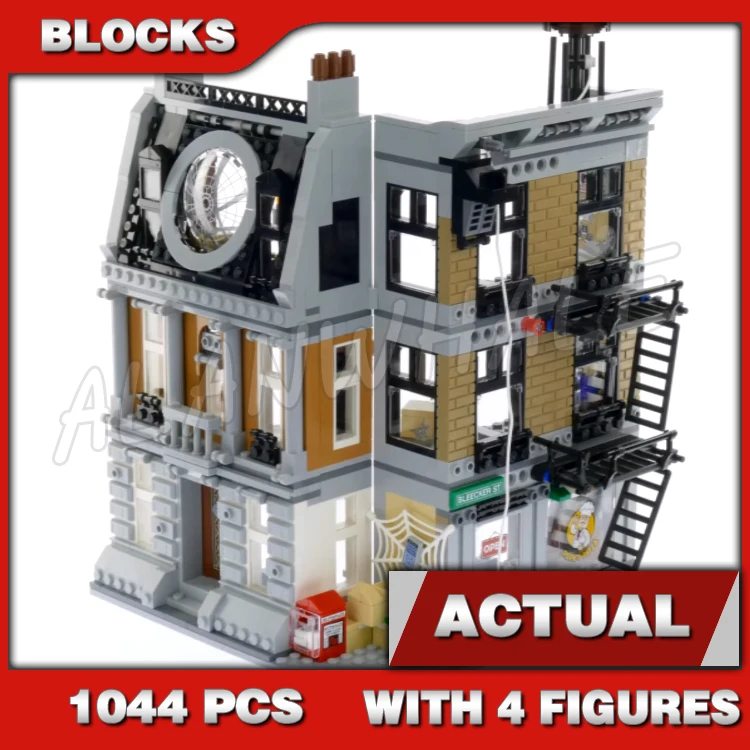 

1044pcs Super Revengers 3-level New York Sanctum Sanctorum Showdown Strange Iron 10840 Building Blocks Toy Compatible With Model