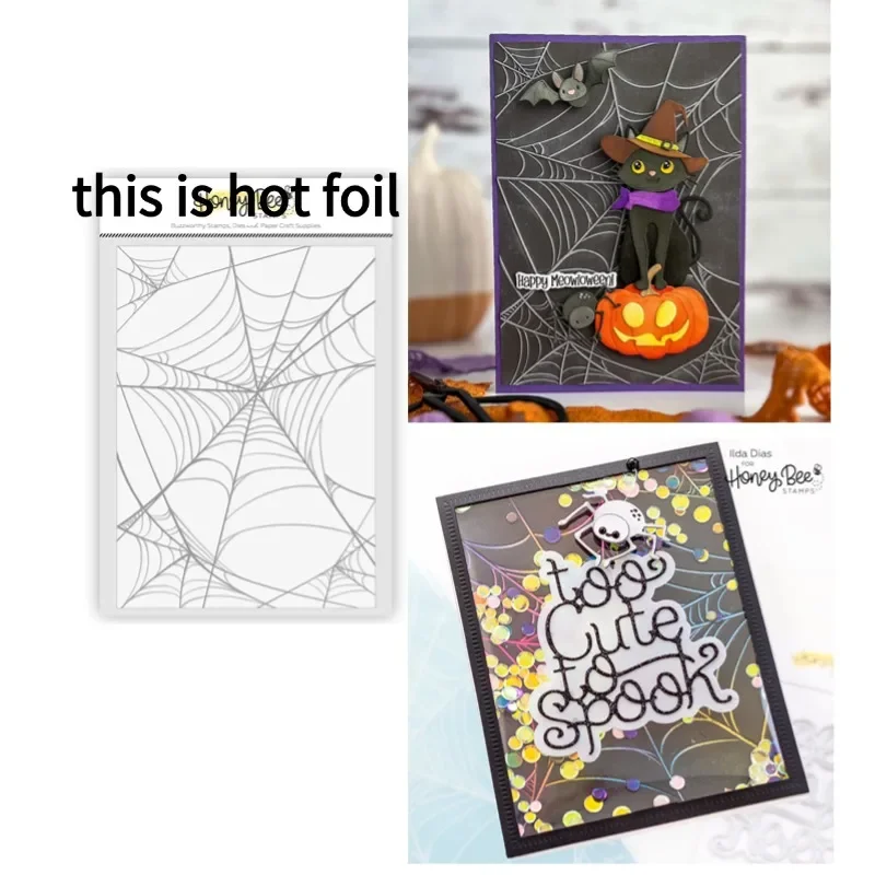 Scaredy Halloween Collection Floor Scarecrow Owlloween Cat Crow Bat Tangled Web Metal Cutting Dies Stamp Stencil Hot Foil 2024