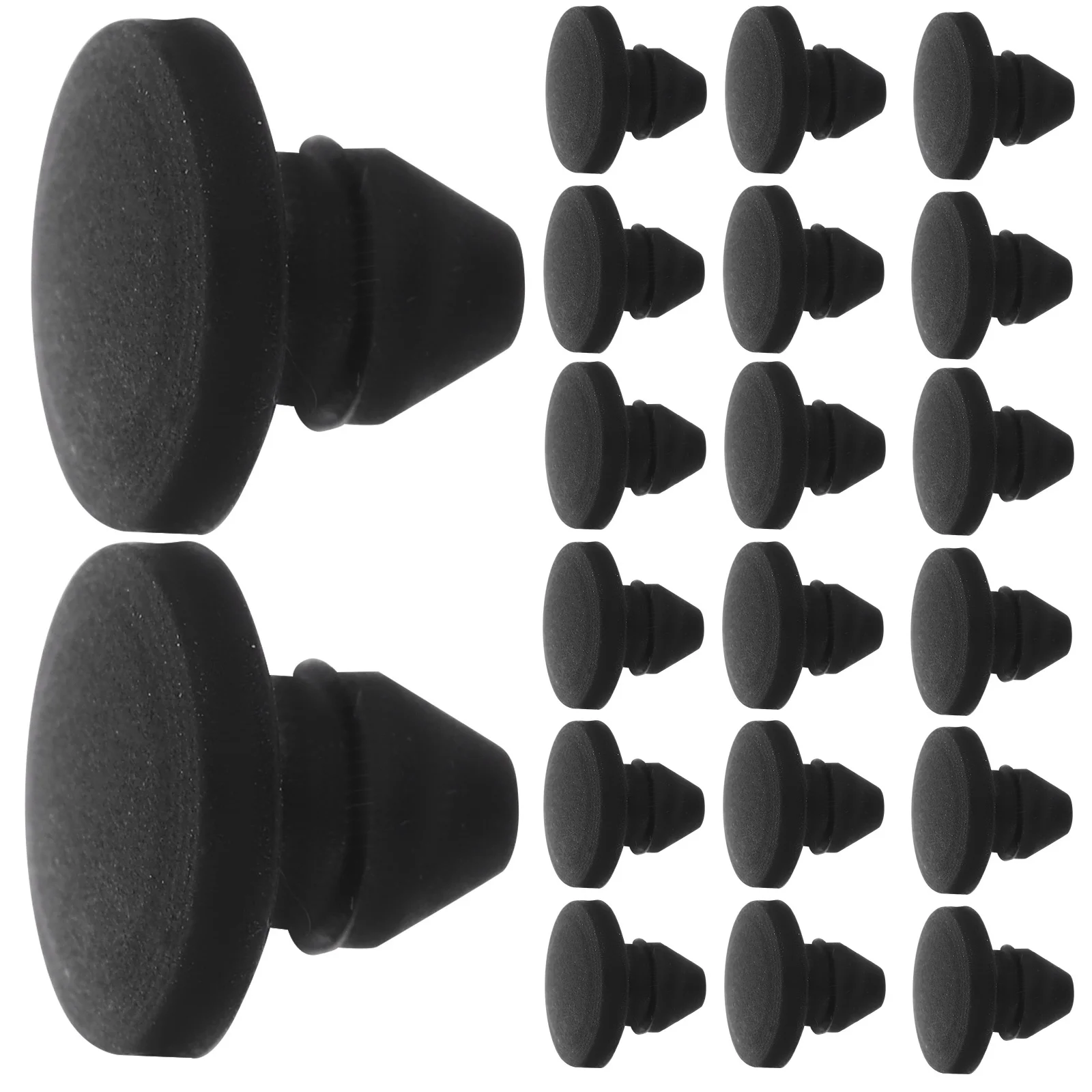 

20pcs Silicone Rubber Tapered Insert Φ4.0 High Temperature Resistant Shock Absorption Anti-Collision Hole Plug For Machinery