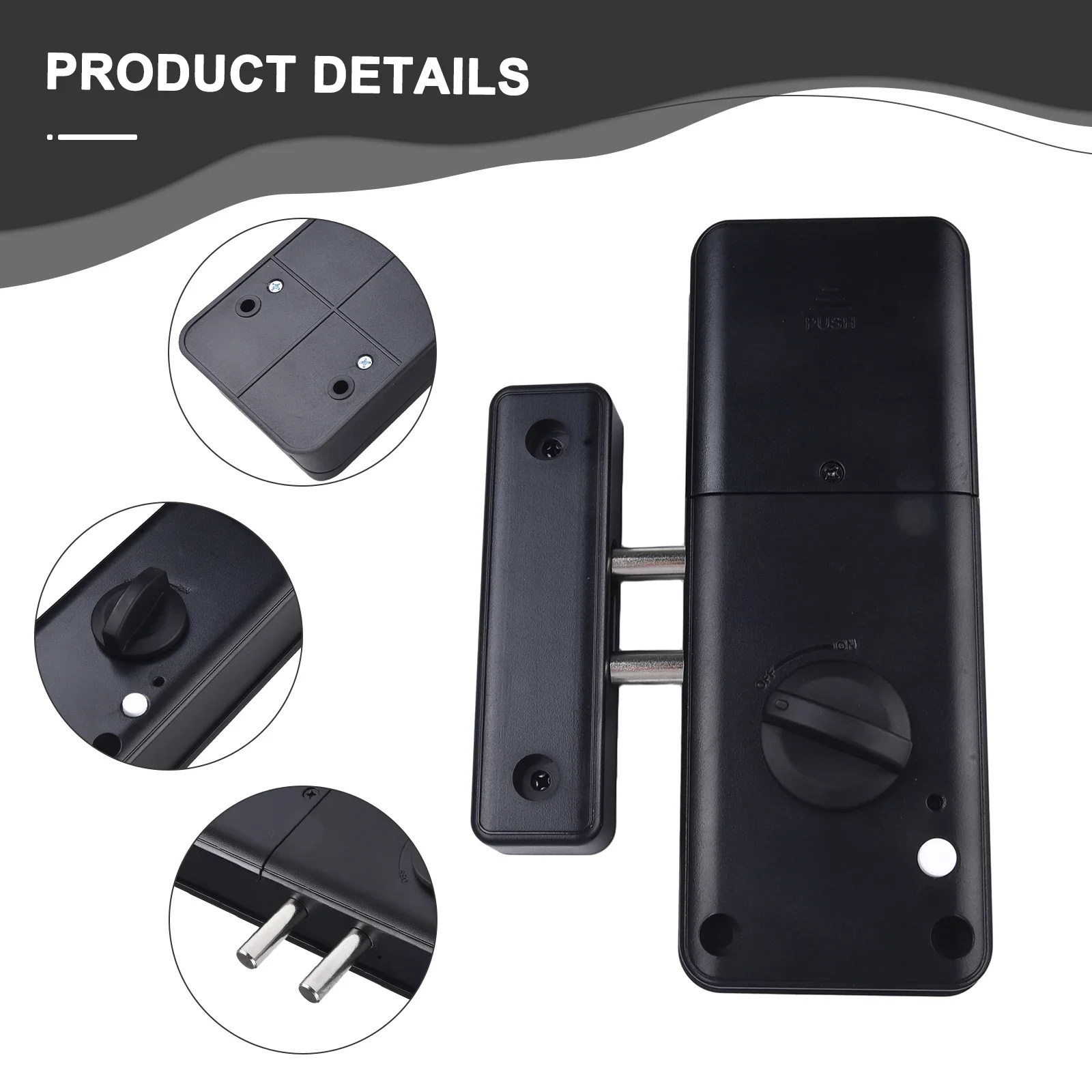 1 Juego de cerradura de puerta Invisible inteligente, cerradura de puerta de madera antirrobo, cerradura electrónica inteligente, aplicación Tu-ya/tarjeta, desbloqueo, herrajes para muebles