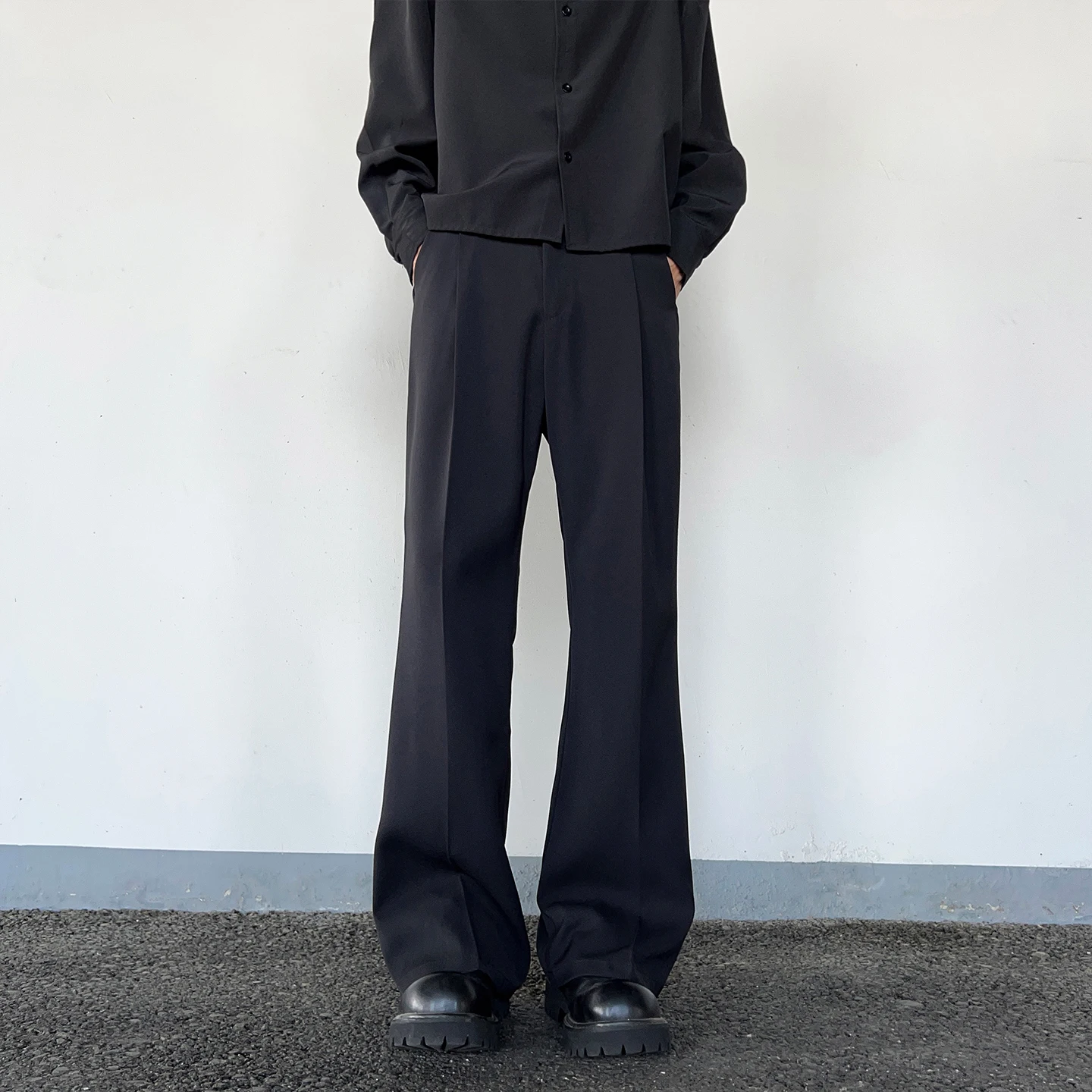 

Мужские повседневные джинсы Cleanfit Bla American Style: свободные прямые брюки, широкие штанины, молодежный стиль, модные.