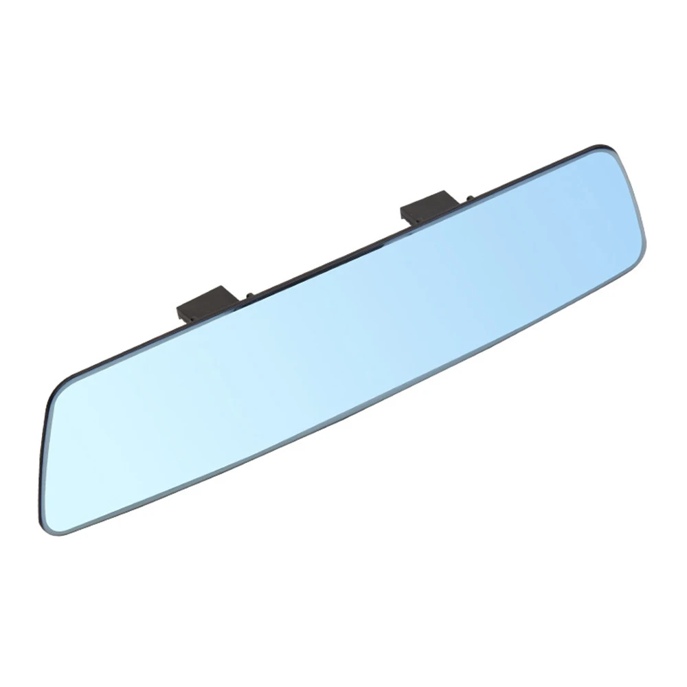 2.5D Full Screen HD Glass Anti-glare Wide-angle Blue Frameless Mirror  3000R Micro Curvature Lens Car Interior Rear View Mirror