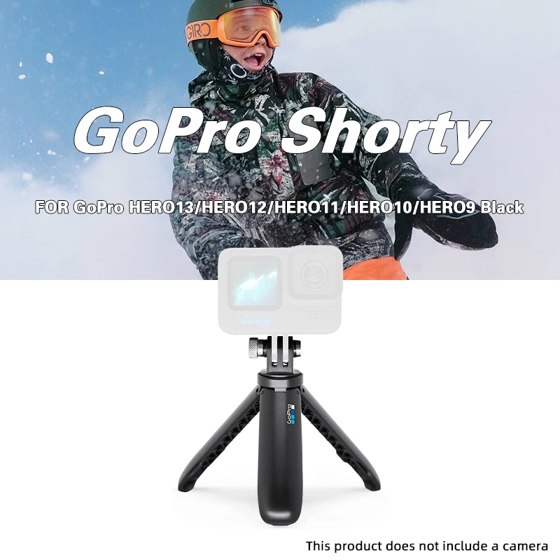 GoPro Shorty Mini pole for Go Pro Hero13 12 11 10 9 Black Session Action Camera Vlog Tripod Foldable Monopod Original Accessory