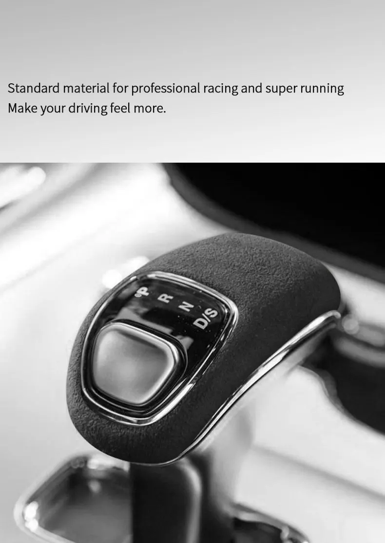 Für Jeep Grand Cherokee SRT 2014–2015, hergestellt aus Alcantara, Schaltknauf-Abdeckung, Kofferraum, kratzfest, Auto-Innenraum-Tuning-Zubehör – Detail 1