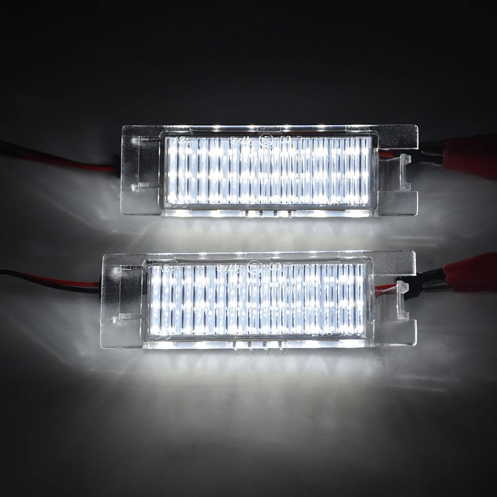 

2PCS For Fiat Bravo 07-14 Grande Punto 05-09 Evo Doblo 500L LED License Number Plate Lights Lamp For Alfa Romeo 147 156 159 166