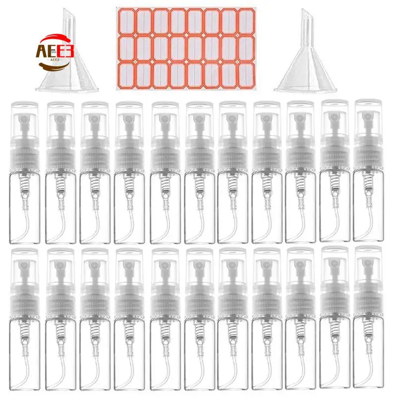 AEE3-120Pcs 3ML Spray Bottle Small Cosmetic Packing Atomizer Perfume Bottles Atomizing Spray Liquid Container For Travel