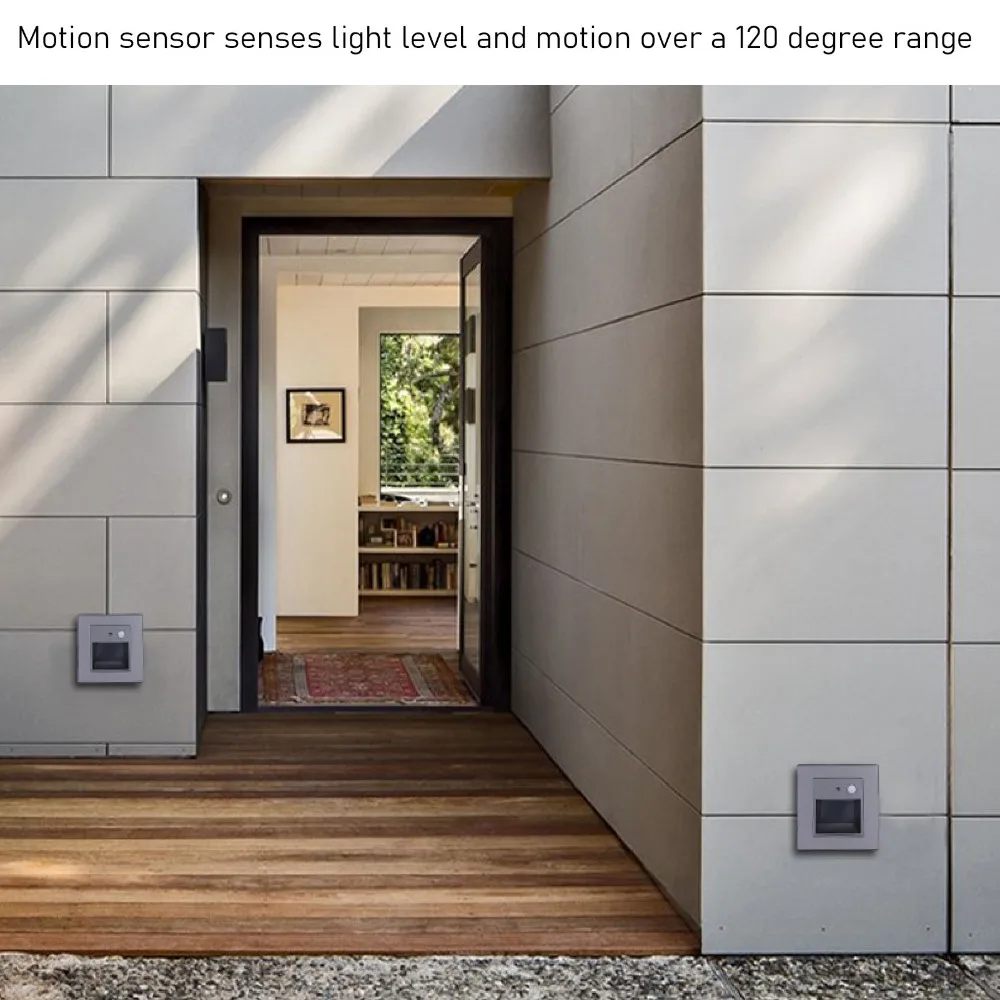 

Motion Sensor LED Step Light 1.5W Recessed Stair Light Dusk To Dawn Sensor PIR Motion Sensor LED Stair Light Hallway