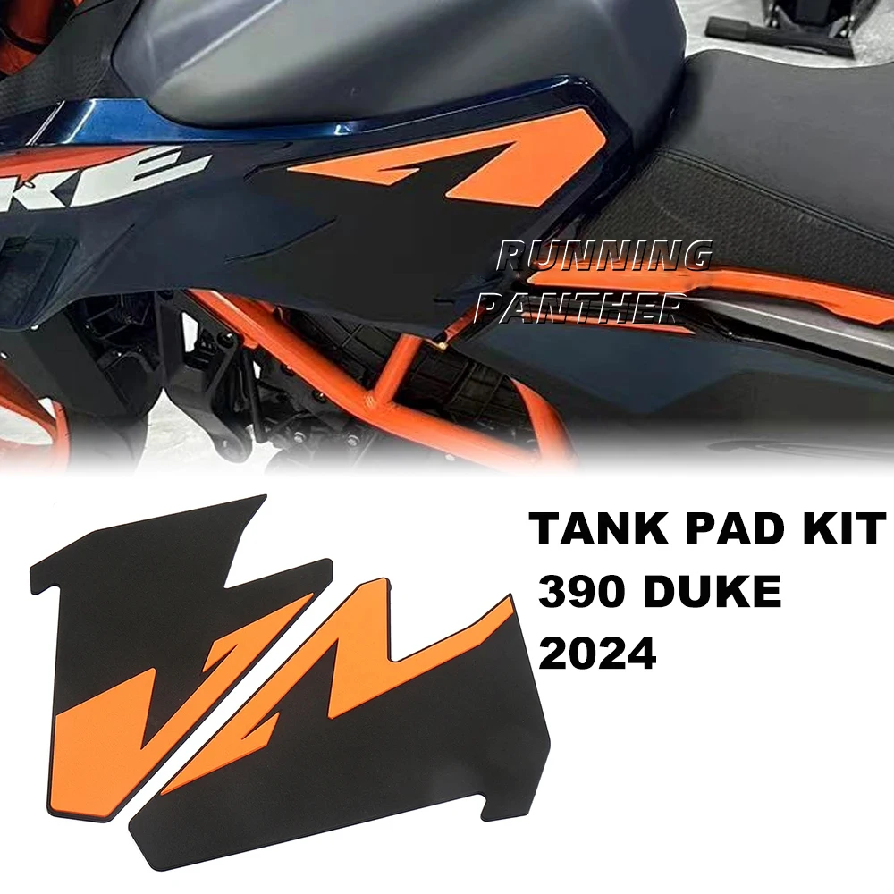 

For 390 Duke 390Duke 390 DUKE 2024 Motorcycle Tank Sticker Pad Non-slip Side Fuel Rubber Waterproof Stickers