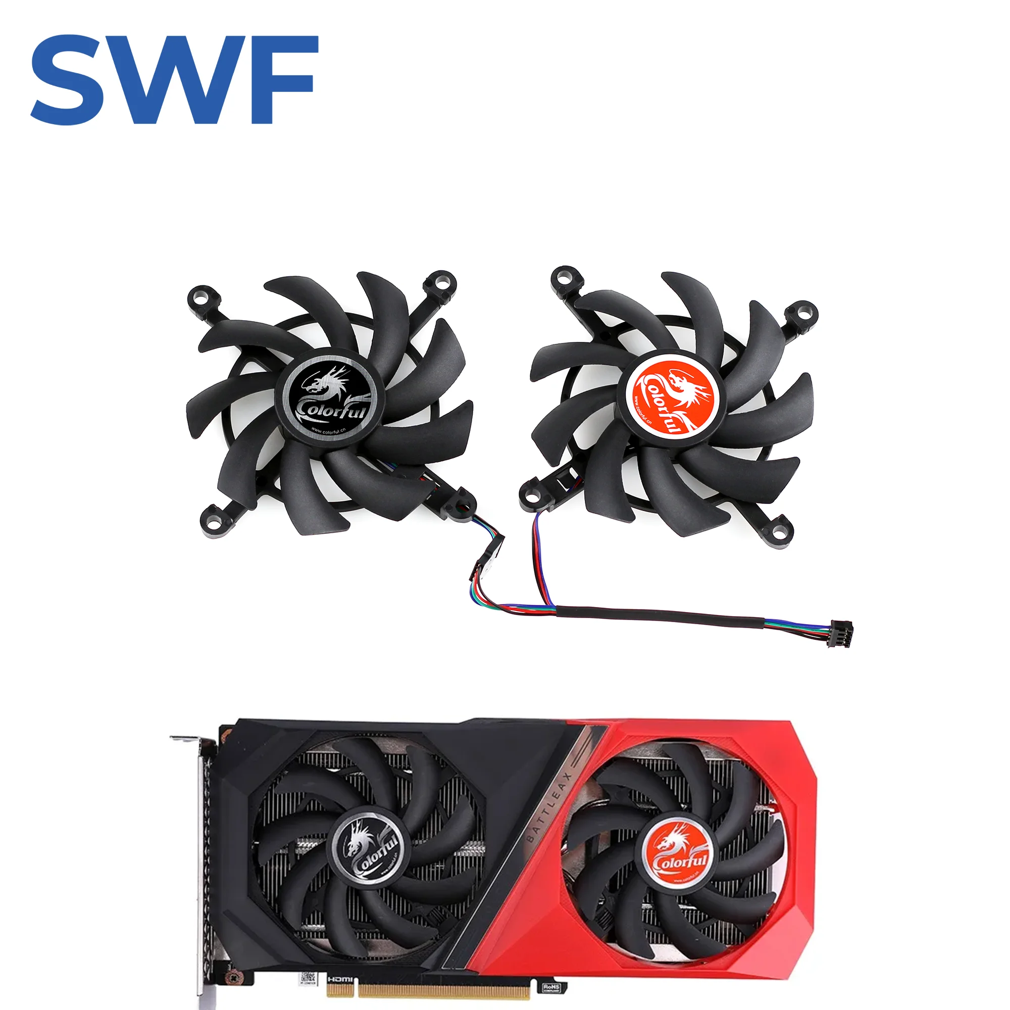 85MM RTX 3060 Ti Cooling Fan Replacement For Colorful RTX 3060 3050 Ti NB DUO 12G V2 L-V Graphics Card Cooler Fan
