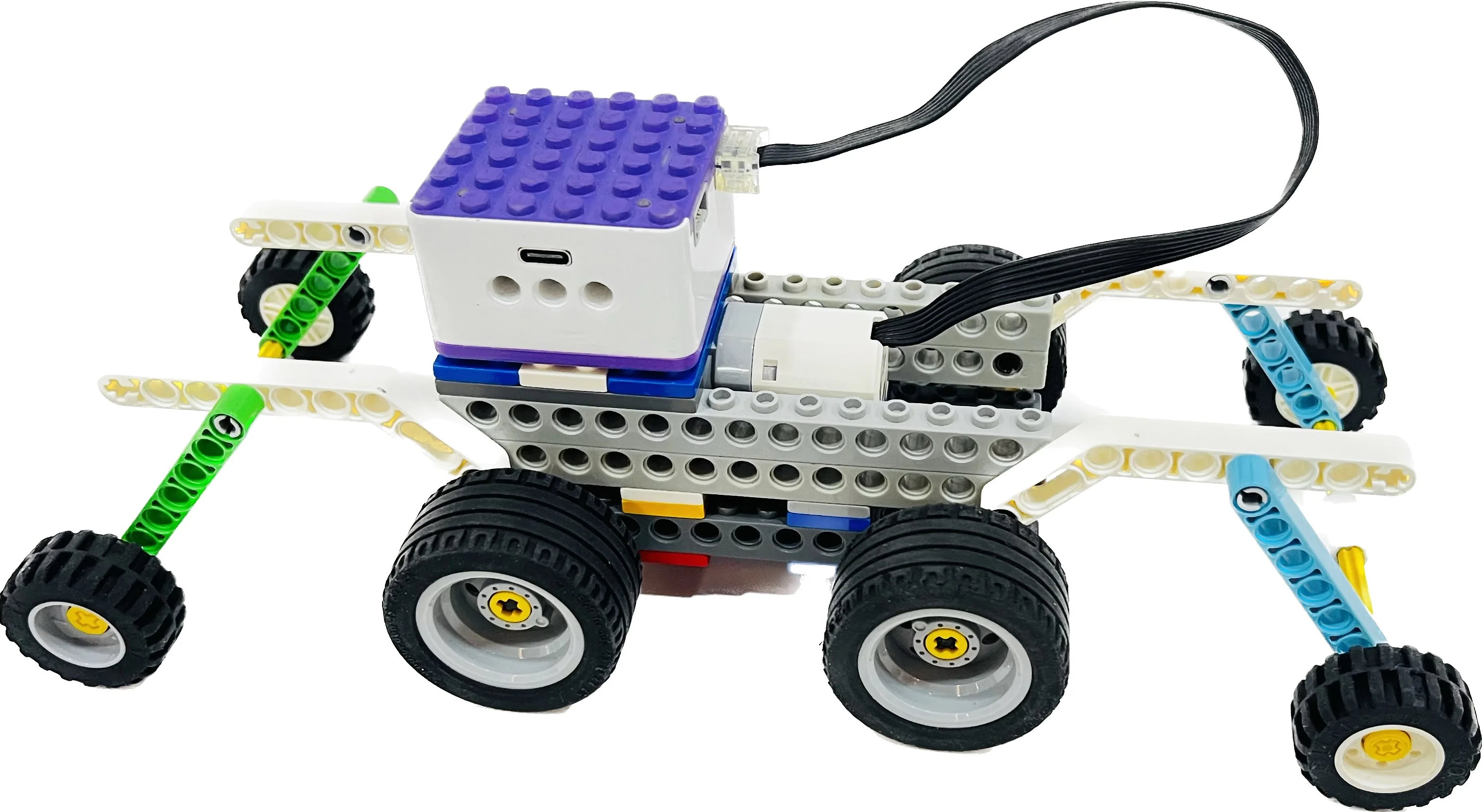 مجموعة بناء تروس ICQbot للإلكترونيات التفاعلية Wedo2.0 مجموعة ترميز بمقياس 1:8 لصندوق الأطفال المعبأ