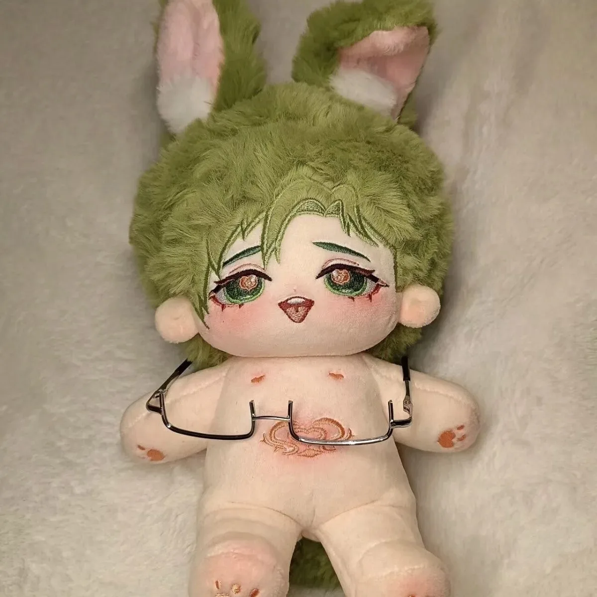 Game Nu: Carnival Olivine Animal Ear Cosplay Soft Plush Doll Body Dress Up Cotton Stuffed Toys Dolls 20cm Anime Birthday Gift