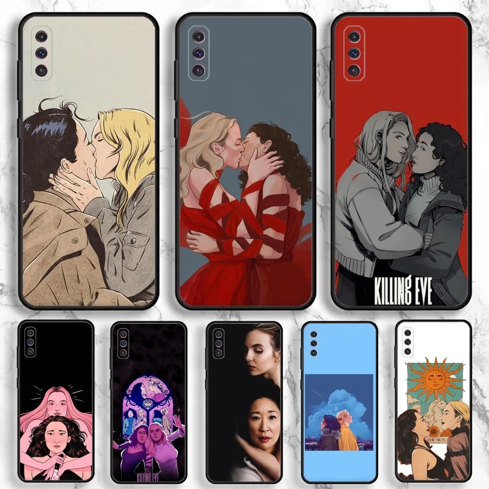 Villanelle Killing Eve Phone Case For Samsung Galaxy A13,A21s,A22,A31,A32,A52,A53,A71,A80,A91 Soft Black Phone Cover