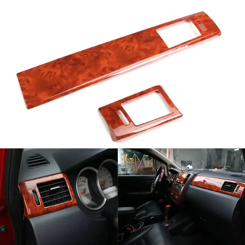 

For Nissan TIIDA 2005-2010 LHD RHD Car Dashboard Side Air Conditioner Vent Frame Cover ABS Trim Styling Accessories