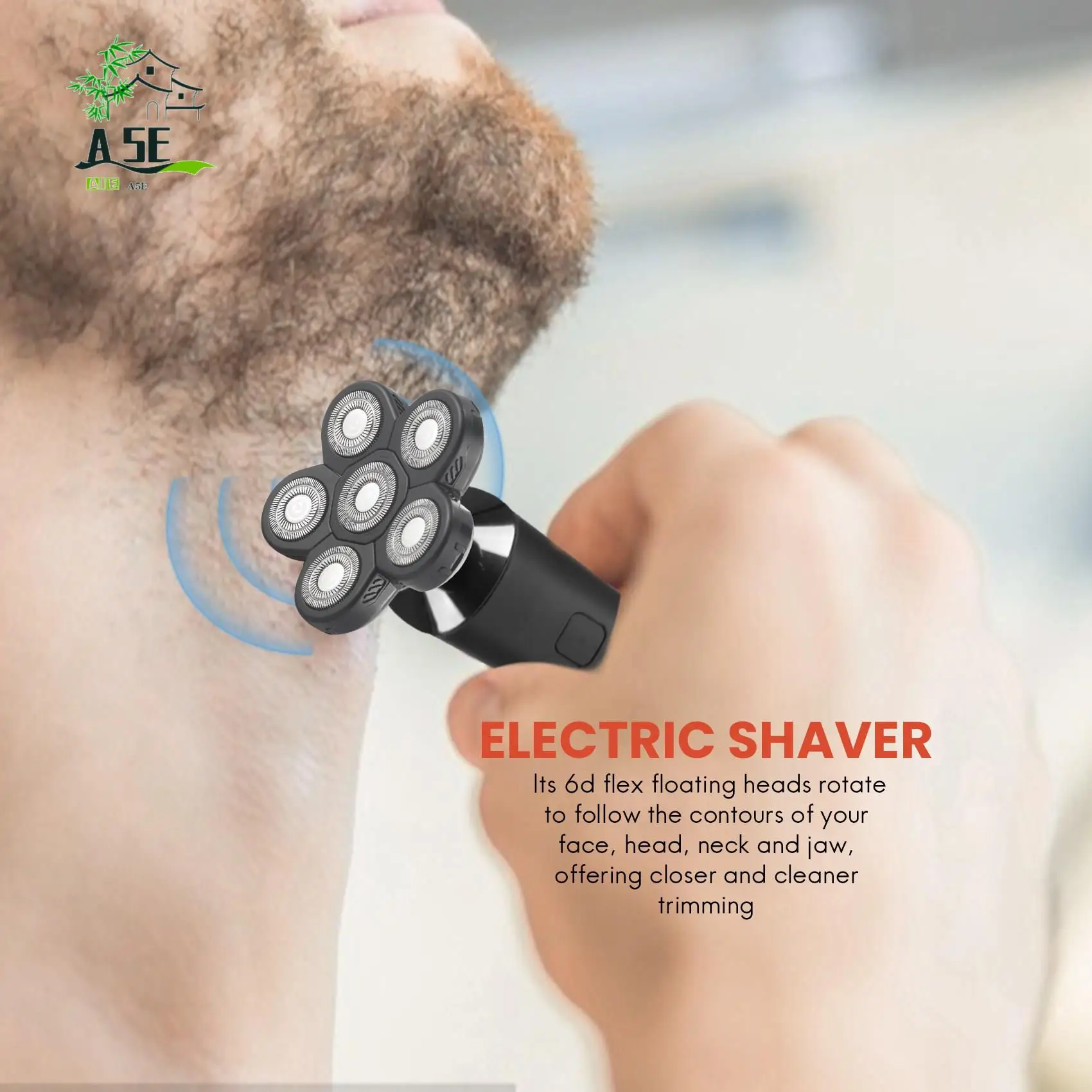 

A05E-мужские головки для электробритвы, сменная головка для электрической бритвы, 6-лезвийная головка, сменная головка для бритвы, лысина