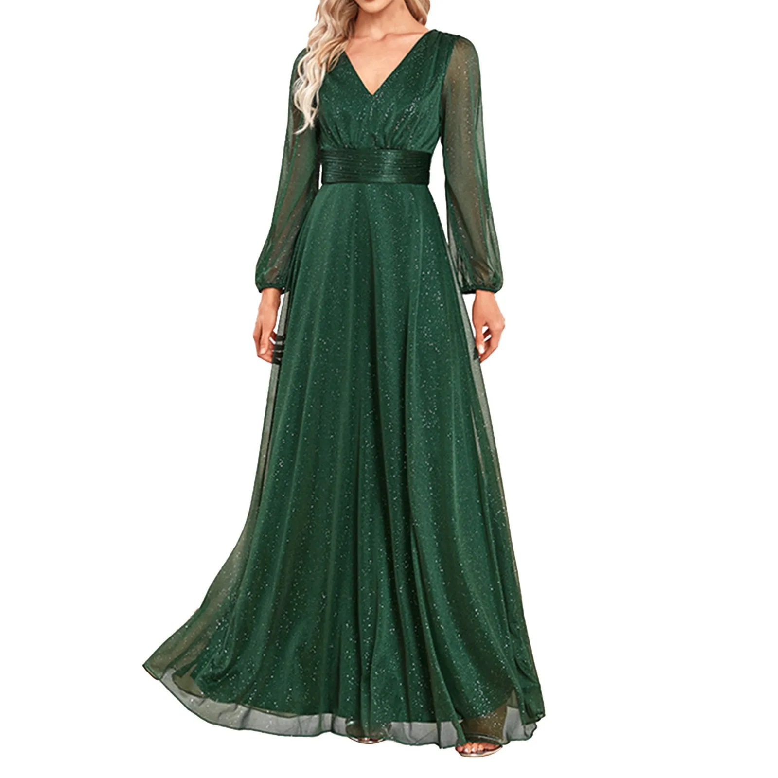 Herbst frauen Party Pailletten Personalisierte Kleid Modische V-ausschnitt Mit Langen Ärmeln Einfache Feste Farbe Casual Lose Sexy Kleid