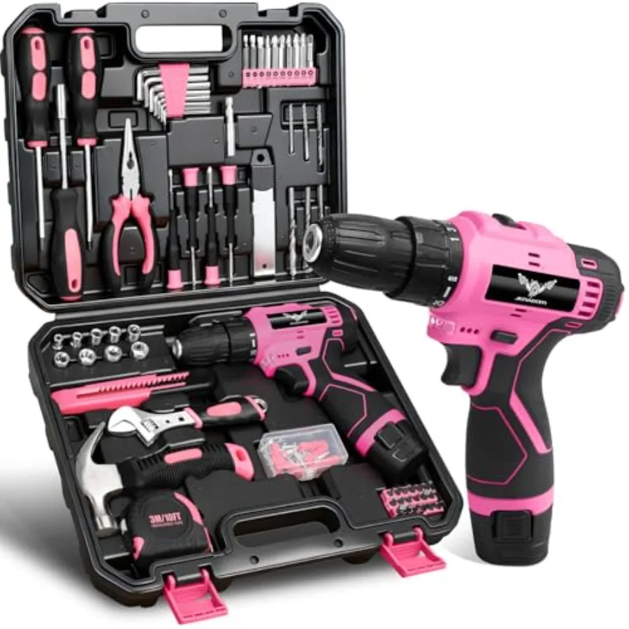 

Tool Set - 12V Cordless Drill Kit, 151 Pcs Home Tool Set With Power Drill, Tool Kits for Men and Women, Perfect for Homeowner,