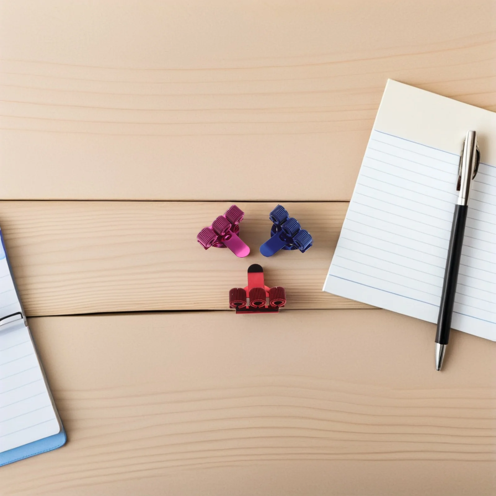 3 قطعة حامل أقلام طبية من الفولاذ المقاوم للصدأ مشبك ثلاثي مرفق للممرضات والأطباء شارة الحبل منظم الجيب مستلزمات التمريض #4