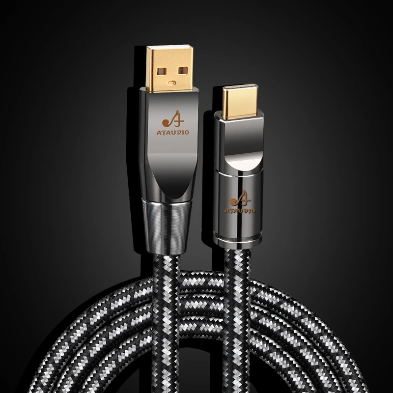 ATAUDIO HiFi-USB-Kabel USB Typ A auf B Audio USB OTG Typ B Kabel für PC DAC Mobile 6