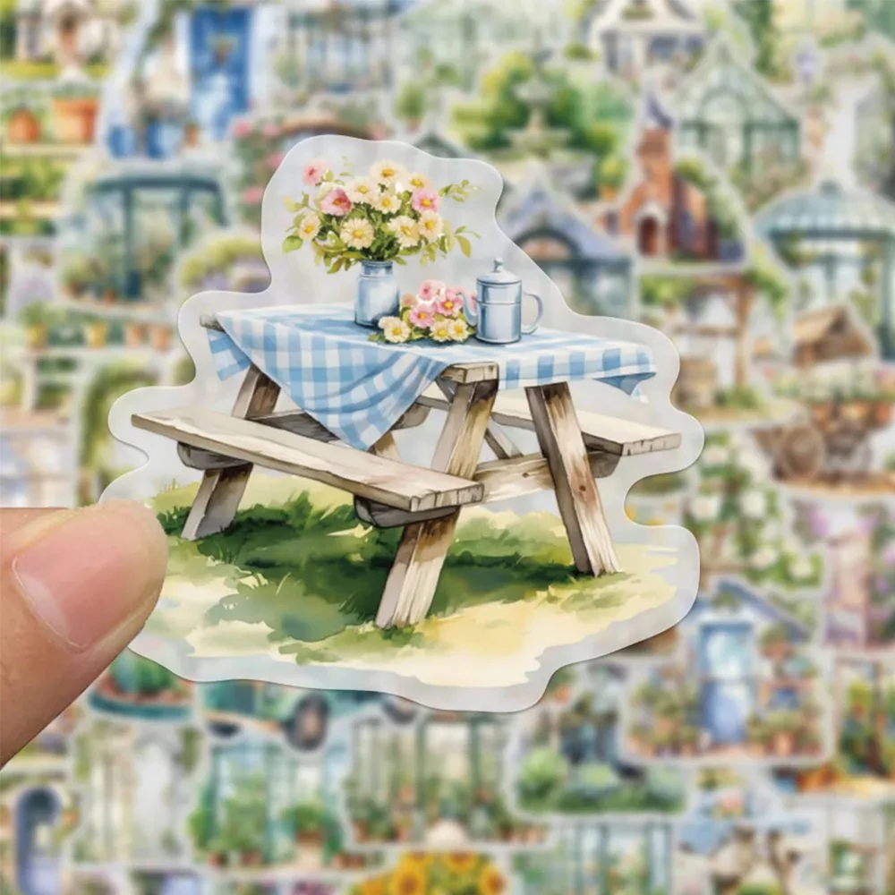 10/30/50 個透明漫画ガーデンコテージ美的ステッカー DIY スクラップブックラップトップギター防水かわいいステッカーおもちゃ