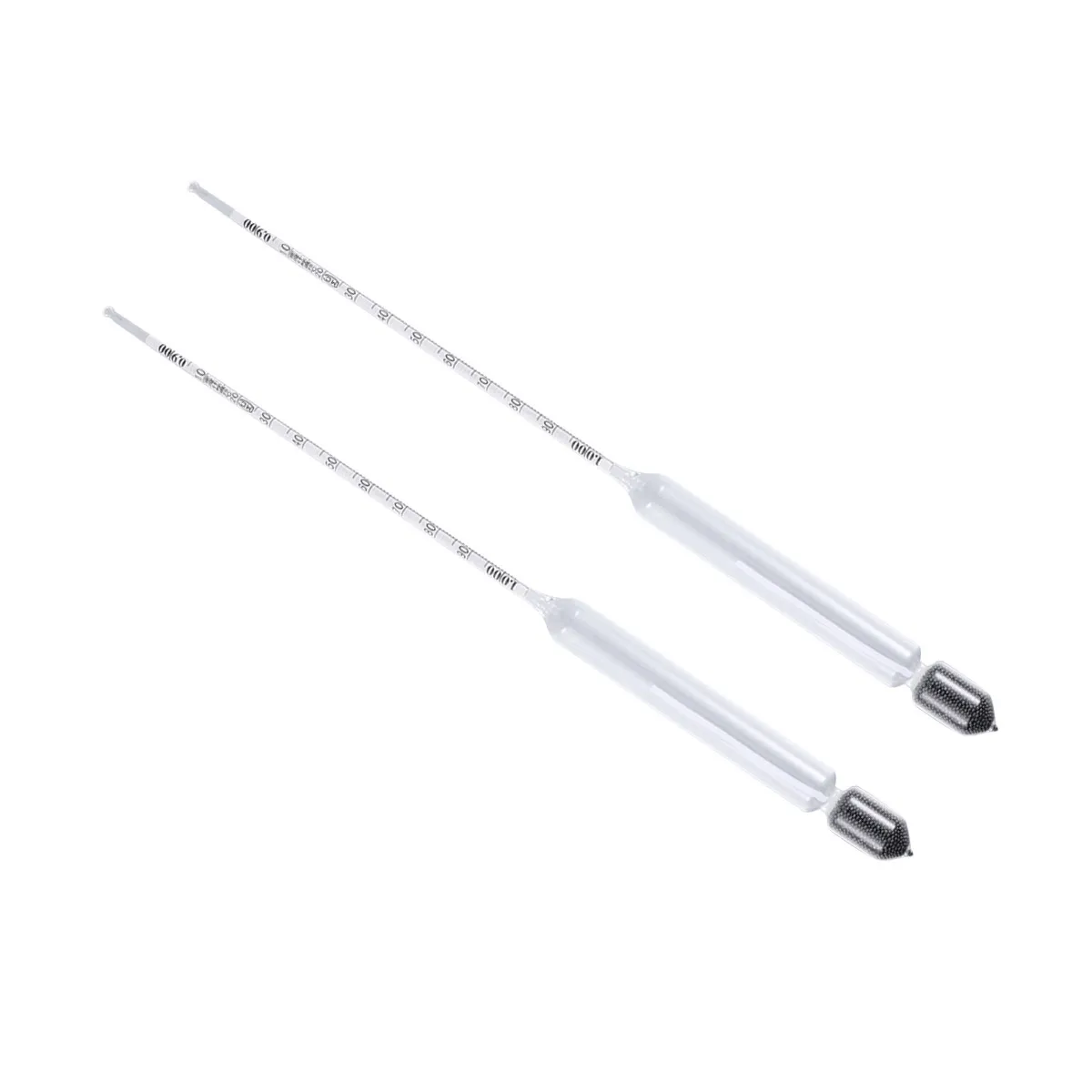 2Pcs Premium Glass Hydrometer Float Meter for Aquariums and Fish Tanks Accurate Water Density Salinity Measurement Easy to Use