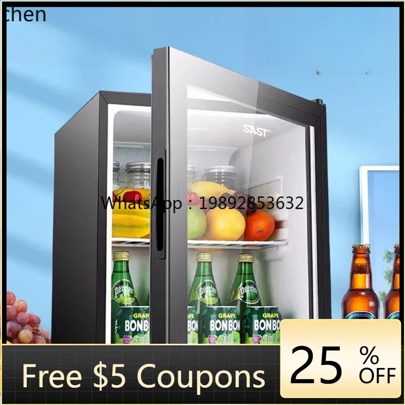

ZZHXL Ice Bar Refrigerated Cabinet Household Small Fresh-keeping Display Cabinet Office Hotel Refrigerator