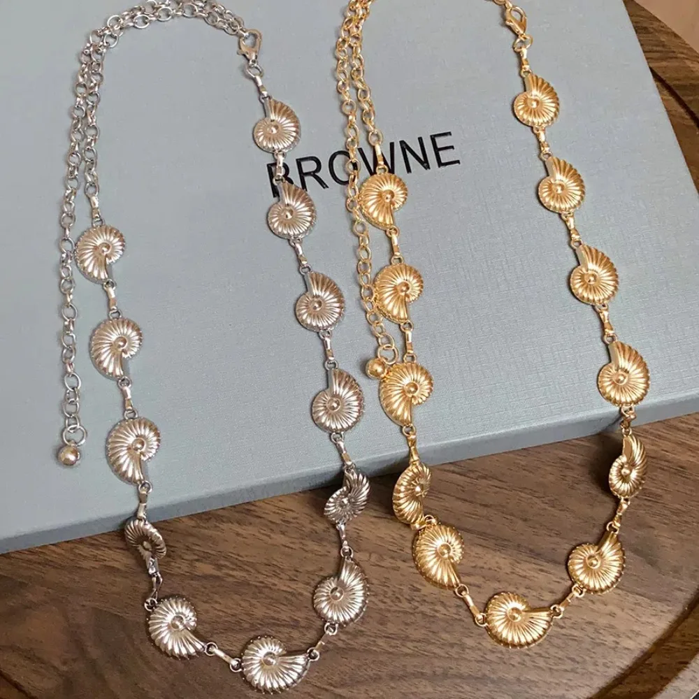 

Sea Series Shell Conch Waist Chain Alloy Metal Ornaments Bohemian Shell Waist Belt Jewelry High-end Shell Beach Body Chain Women