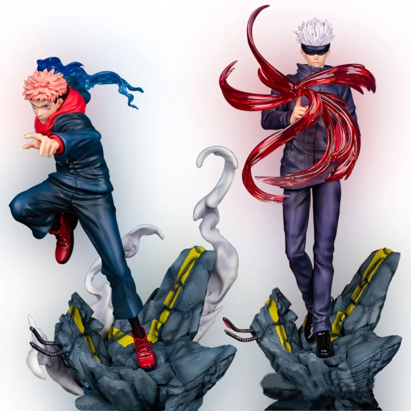 Original 2pcs Jujutsu Kaisen Action Figura 1/8 Battle Pose Satoru Gojo & Yuji Itadori Figures