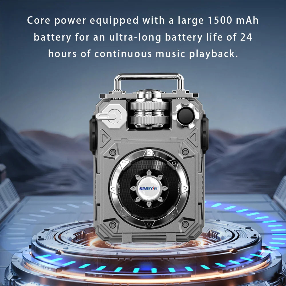 

Cross-Border Creative Handheld Portable Outdoor Bluetooth Speaker with TF Card Slot, High Volume & Bass Boost Wireless Audio