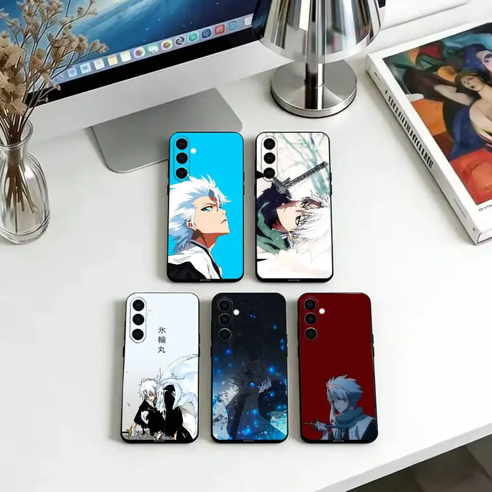 Anime Bleach Toshiro Hitsugaya  Phone Case For Samsung Galaxy A73,A72,A71,A70,A53,A52,A51,Others Soft Black Cover