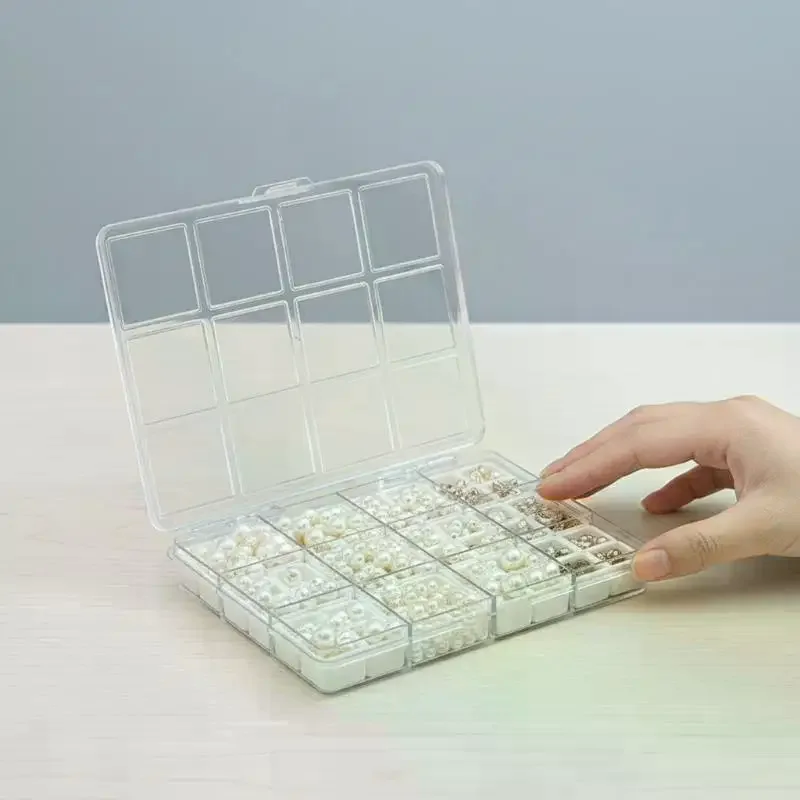 48 Grids Nail Art Storage Box Multi Compartment Organizer for Jewelry Stones Small Parts Beads DIY Storage at Home