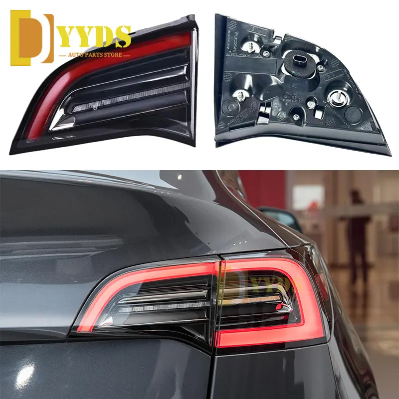 

New Tail Light Brake Light Led Rear Reversing Lamp For Tesla Model Y 2021-2023 1502087-00 1502088-00 LED Tail Light Inner
