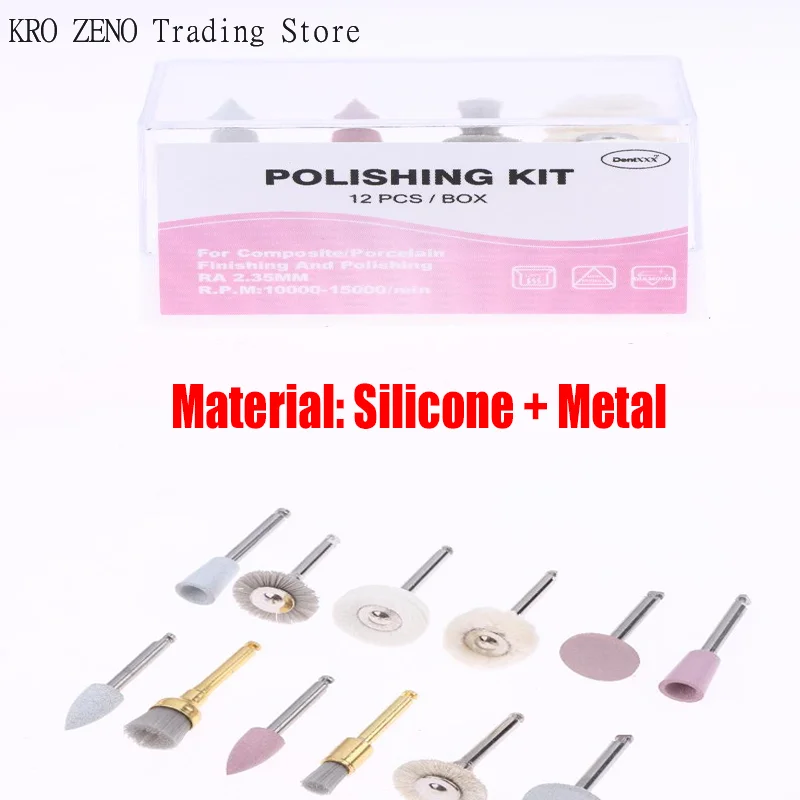 

12 PCS Upgraded Silicone And Brush Grinding Head Mixed Polishing Set - Achieve High-gloss Polishing With Polishing Paste✨