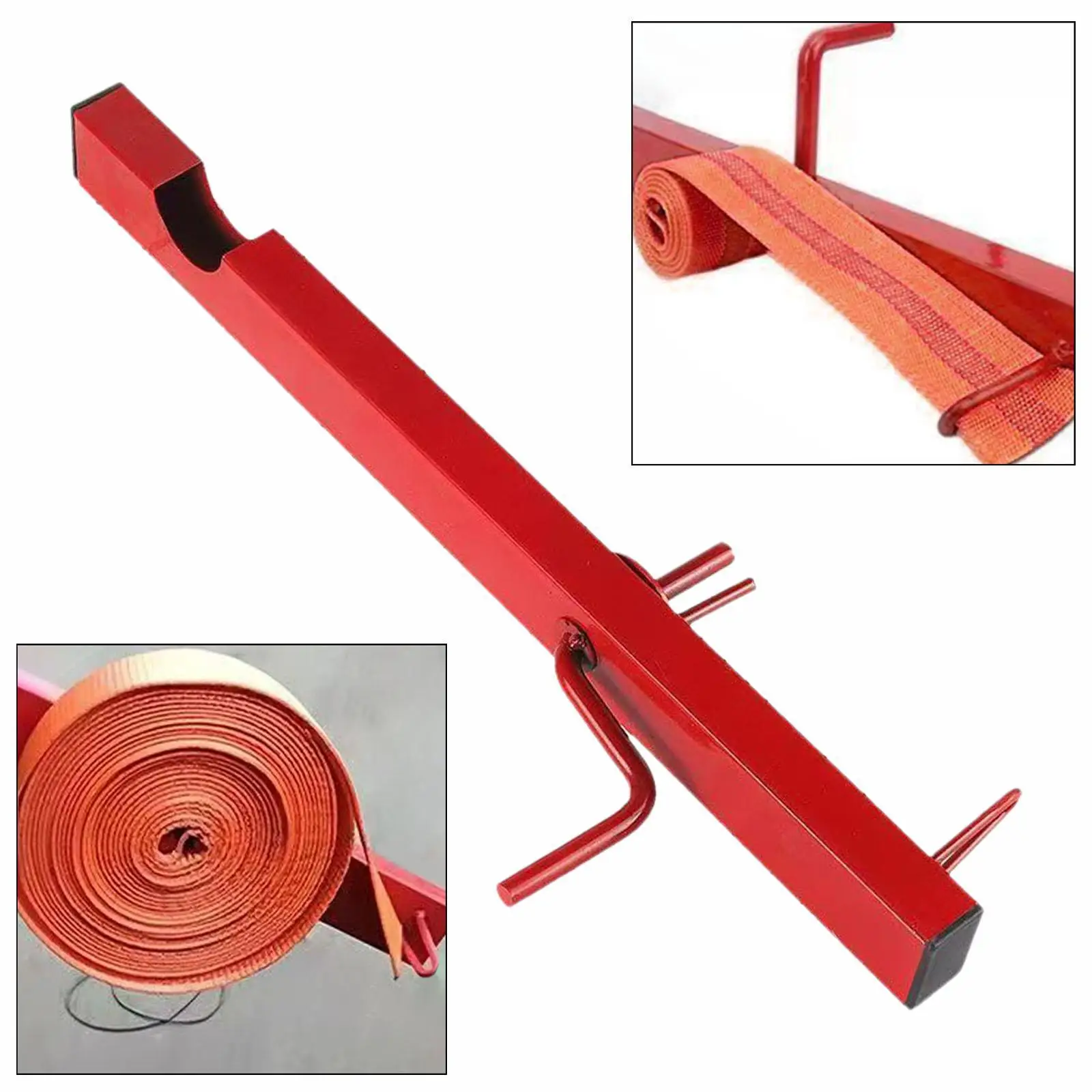 Manual Cargo Belt Winder Iron Strap Reel Organizer Easy to Use Hand Crank Device for Truck Cargo Storage Solution