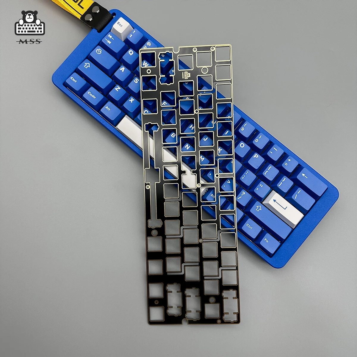 Wooting60HE positioning board PORON sound package carbon fiber PC glass fiber FR4 immersion gold positioning board For Mad 60