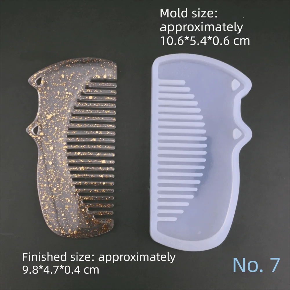 Creative Silicone Comb Mold Crystal Dropping Tool DIY Craft Resin Casting Mold Epoxy Resin Mould DIY Jewelry Craft Supplies